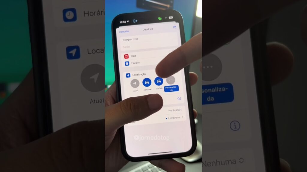 Como colocar lembrete na tela do celular android ou iphone ios 1