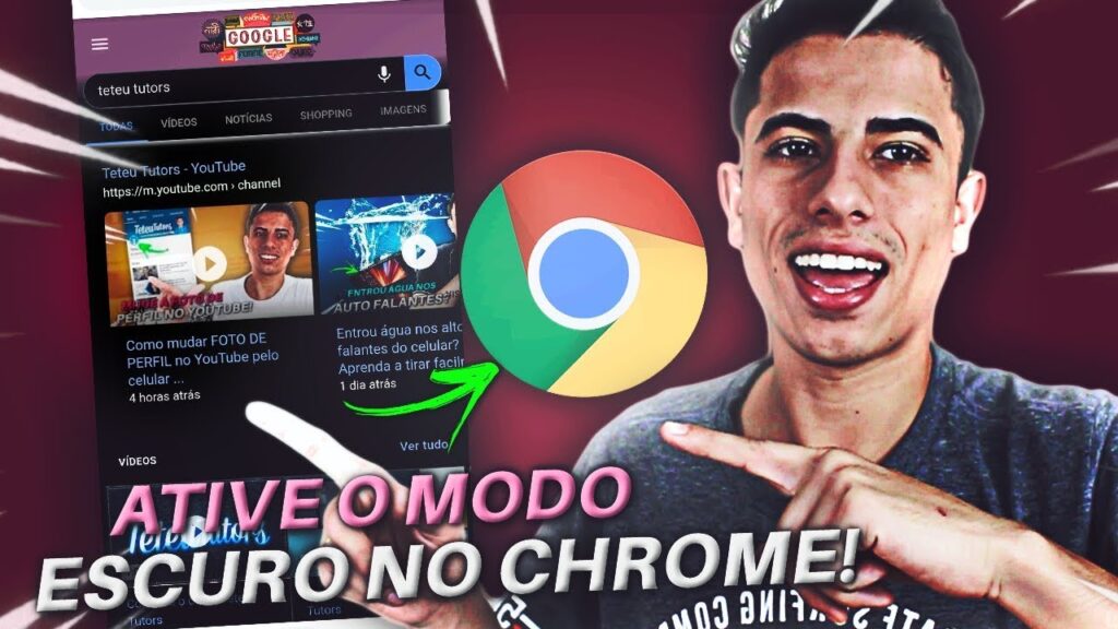 Como ativar o modo escuro no google chrome para android 1