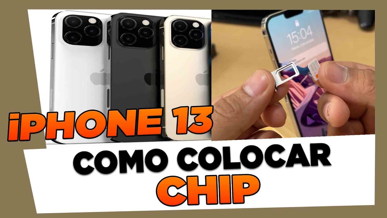 Como colocar chip no iphone