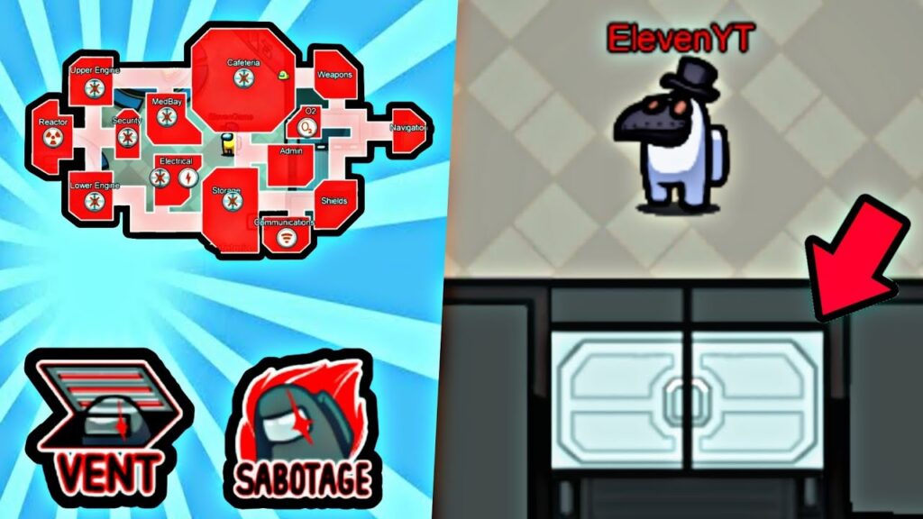 Como fechar as portas no among us e dicas para fazer sabotagem 1