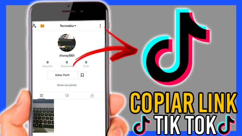Como copiar link do tiktok 1
