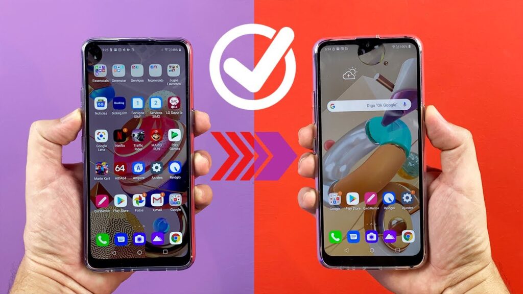 Como transferir conteudo de celular antigo para um novo android 1