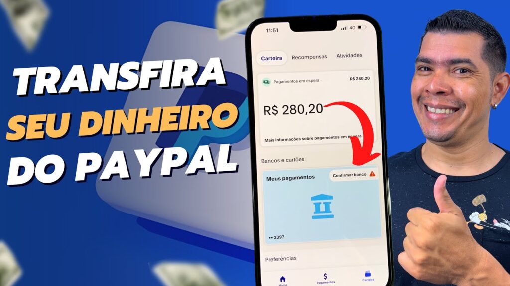 Como transferir dinheiro do paypal para outra conta 1