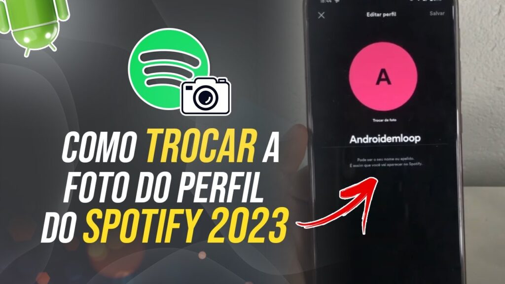 Como mudar a foto do spotify pelo celular 1