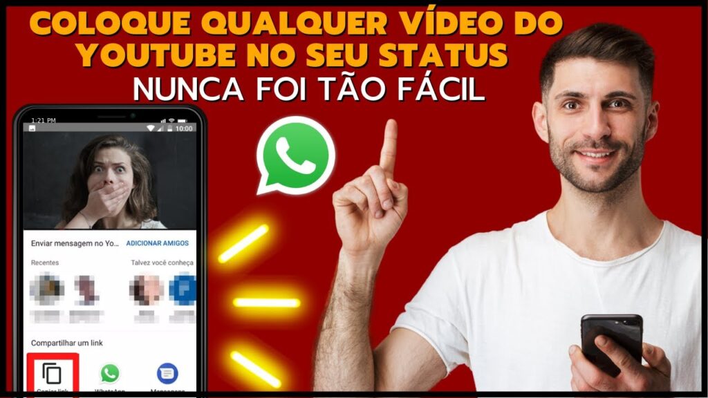 Como colocar video do youtube no status do whatsapp 1