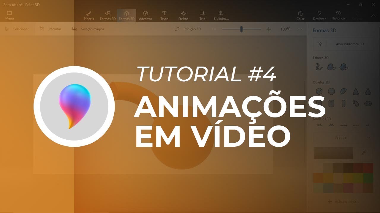 Como fazer uma animacao com o paint 3d 10