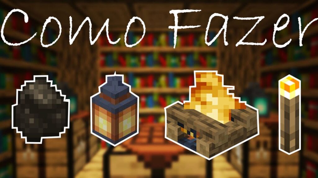 Como fazer fogueira no minecraft 1