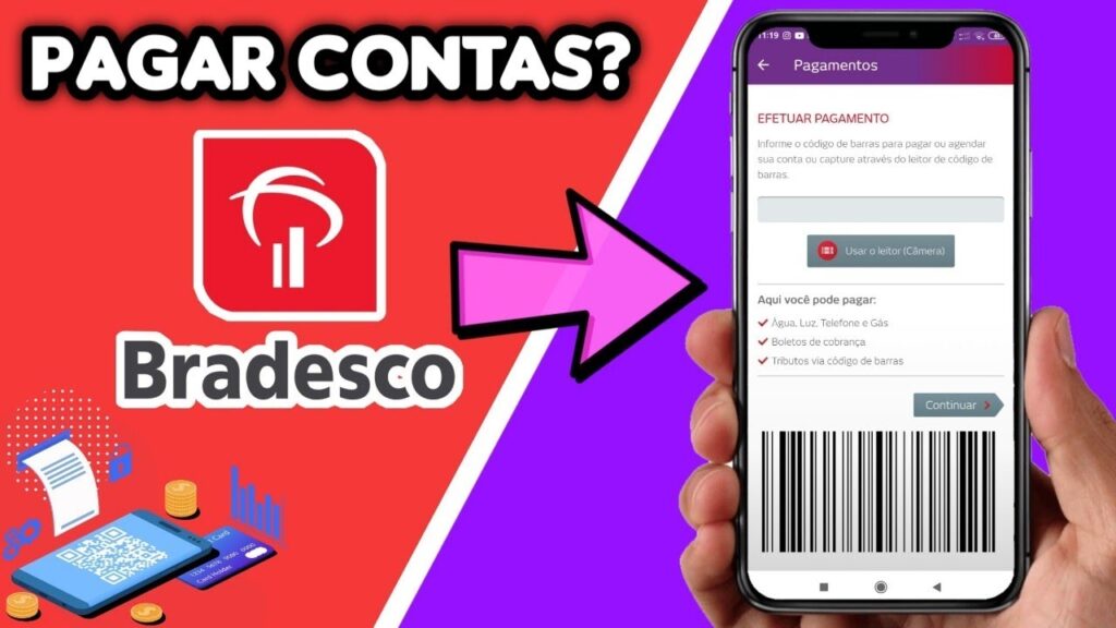 Como pagar conta pelo celular com o app do bradesco 1