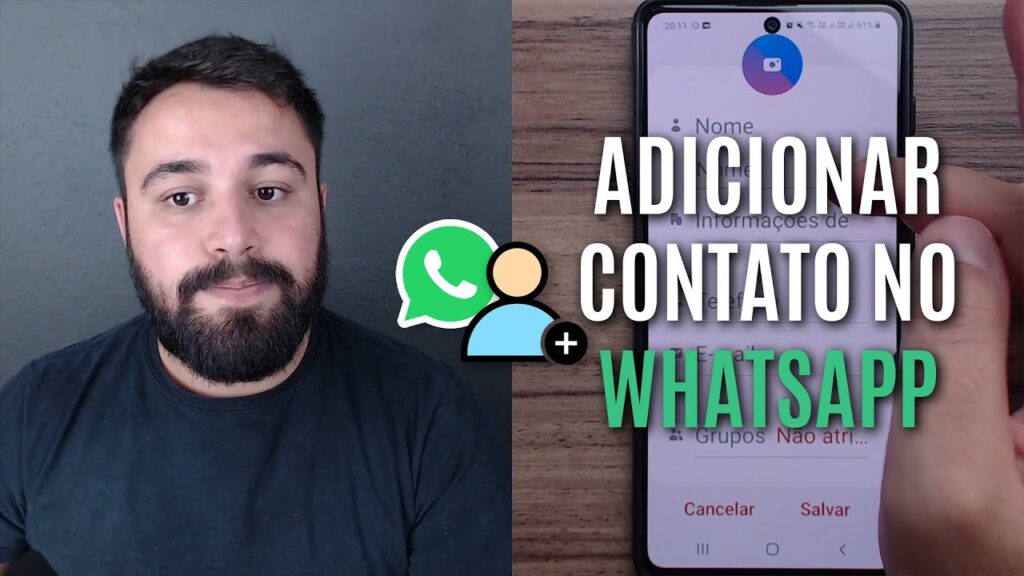 Como adicionar contato direto no whatsapp 1