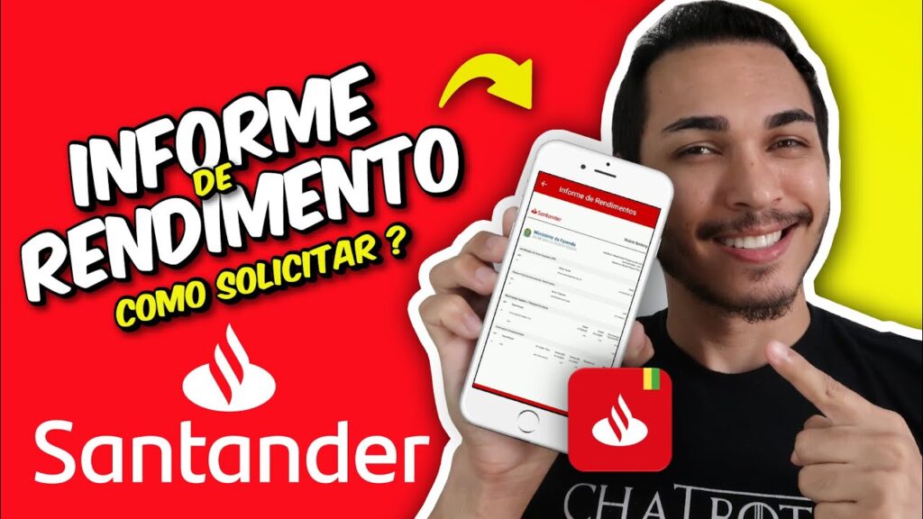 Como consultar o informe de rendimentos no app do santander 1