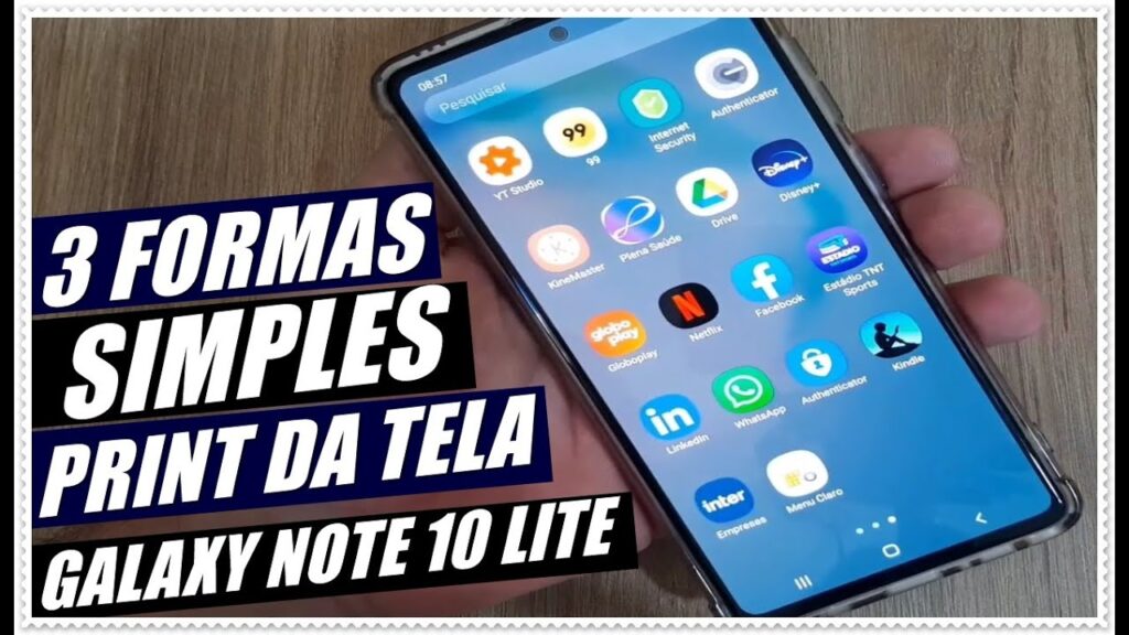 Como tirar print com o galaxy note 10 1
