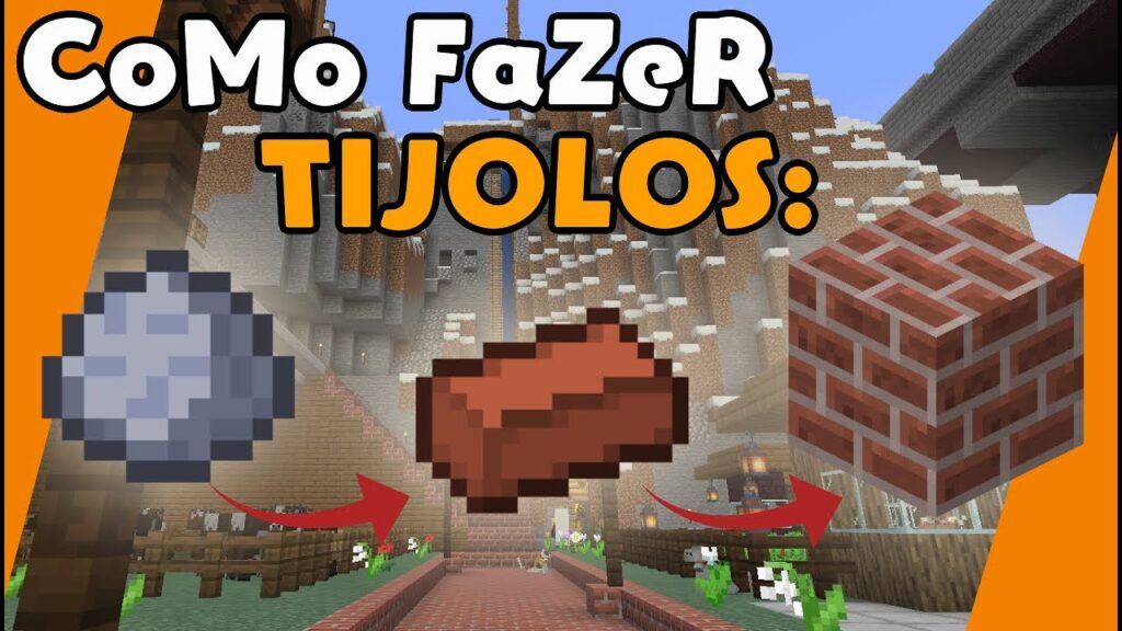 Como fazer tijolo no minecraft 1