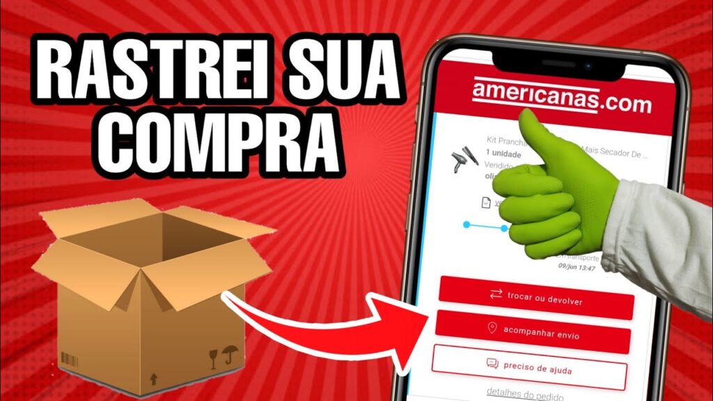 Como rastrear produto comprado na americanas 1