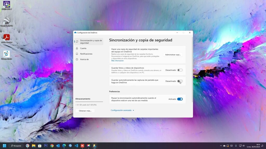Como salvar prints automaticamente no onedrive 1