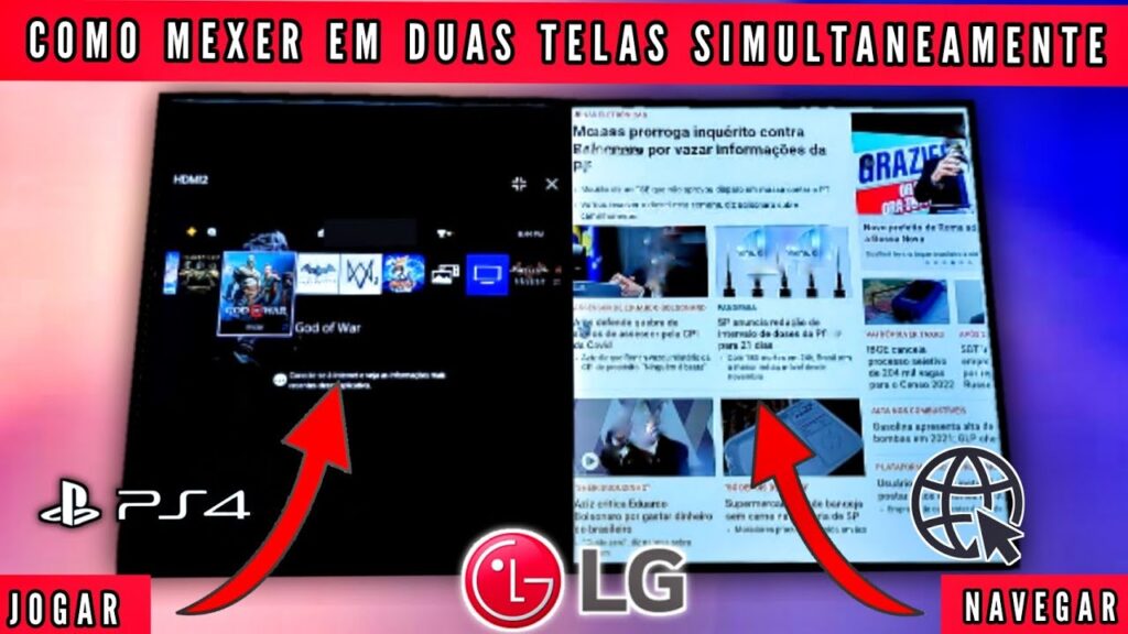 Como dividir a tela na smart tv lg e assistir a duas programacoes 1