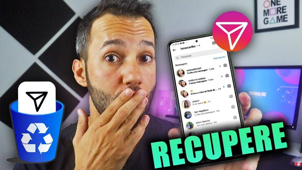 Como recuperar mensagens apagadas do instagram 1