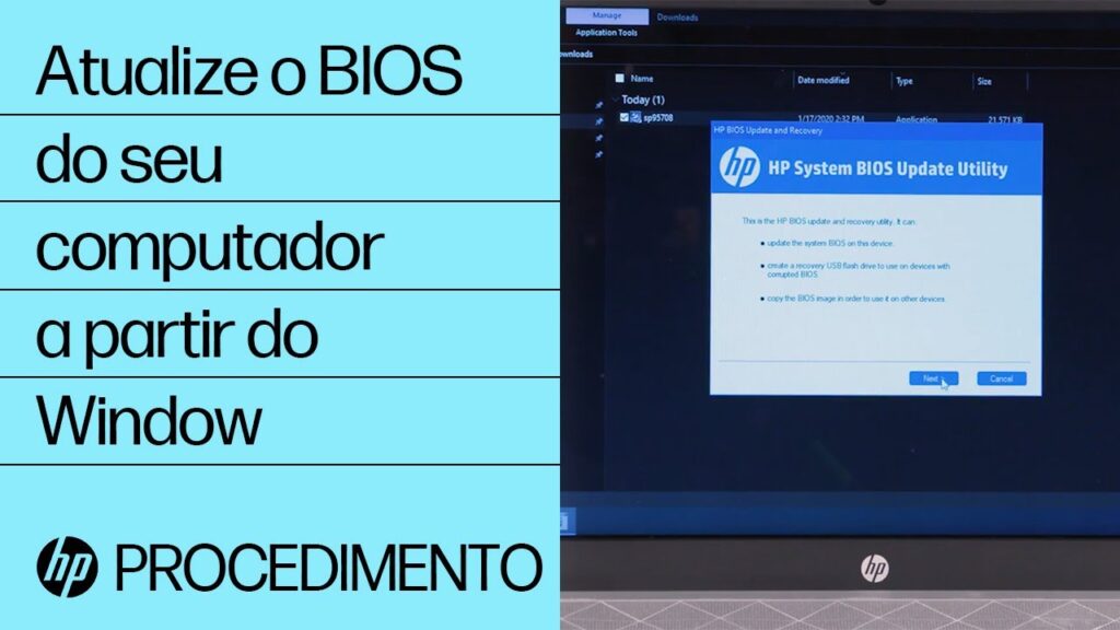 Como entrar e atualizar a bios de um notebook da hp 1