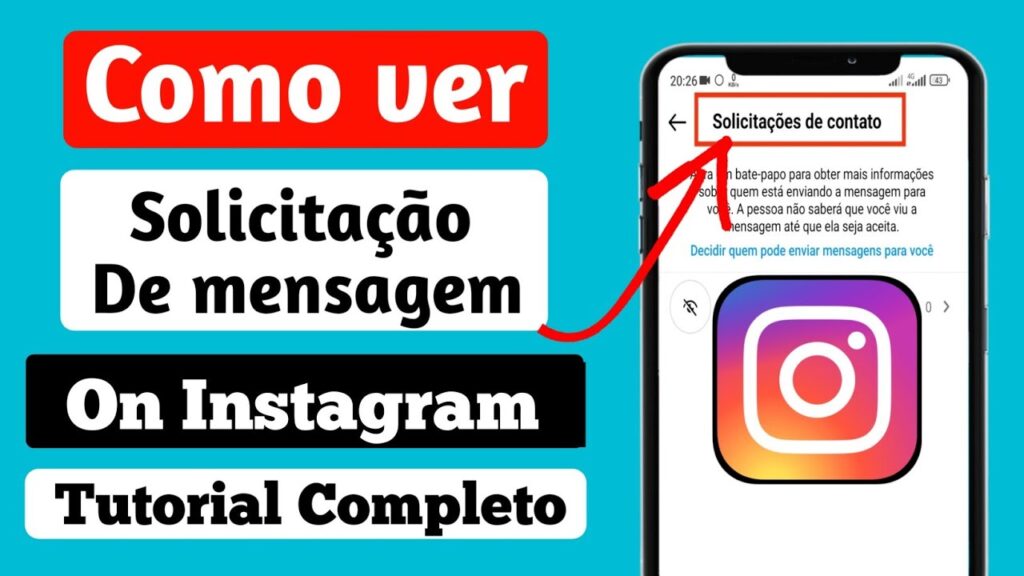Como ver solicitacao de mensagem no instagram 1