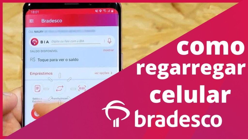 Como fazer recarga de creditos pelo bradesco 1