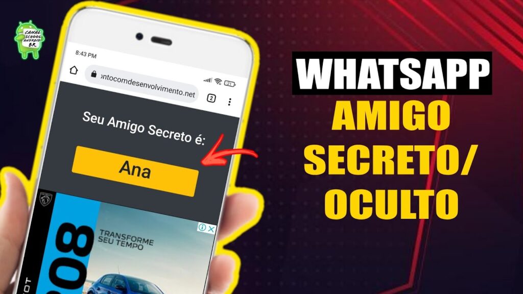 Como fazer o sorteio do amigo secreto online e enviar pelo whatsapp 1