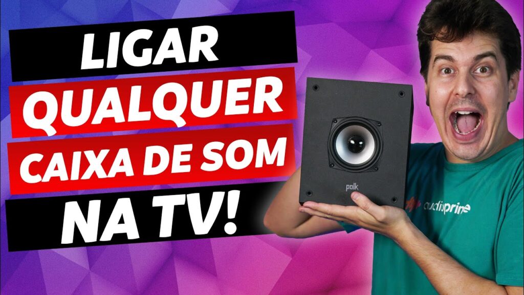 Como ligar uma caixa de som na tv 1
