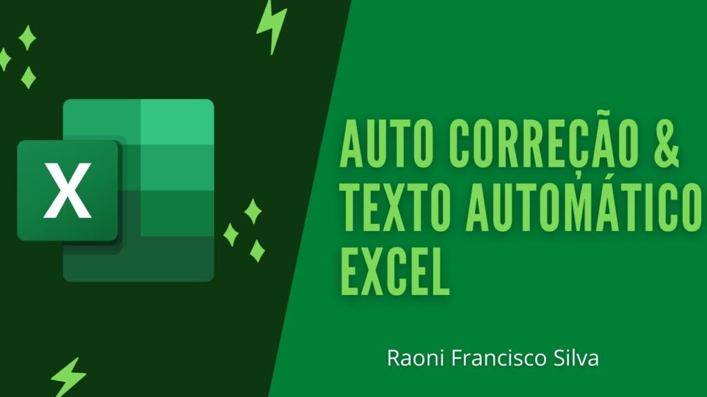 Como personalizar o recurso de autocorrecao do excel 1
