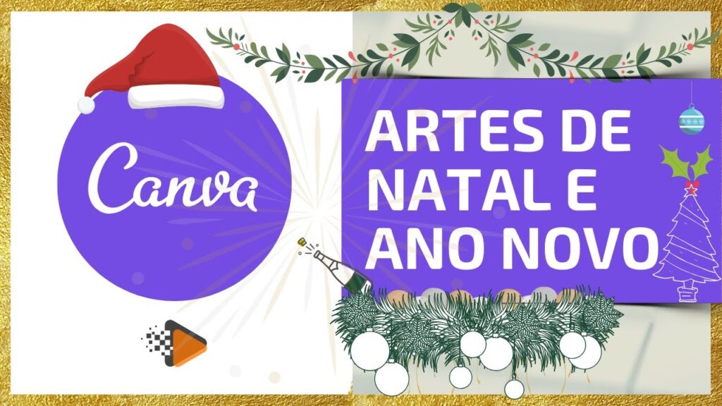 Como fazer uma mensagem de ano novo no canva 1