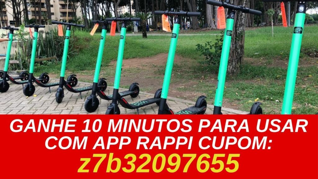 Como usar a patinete eletrica da grin pelo aplicativo da rappi 1