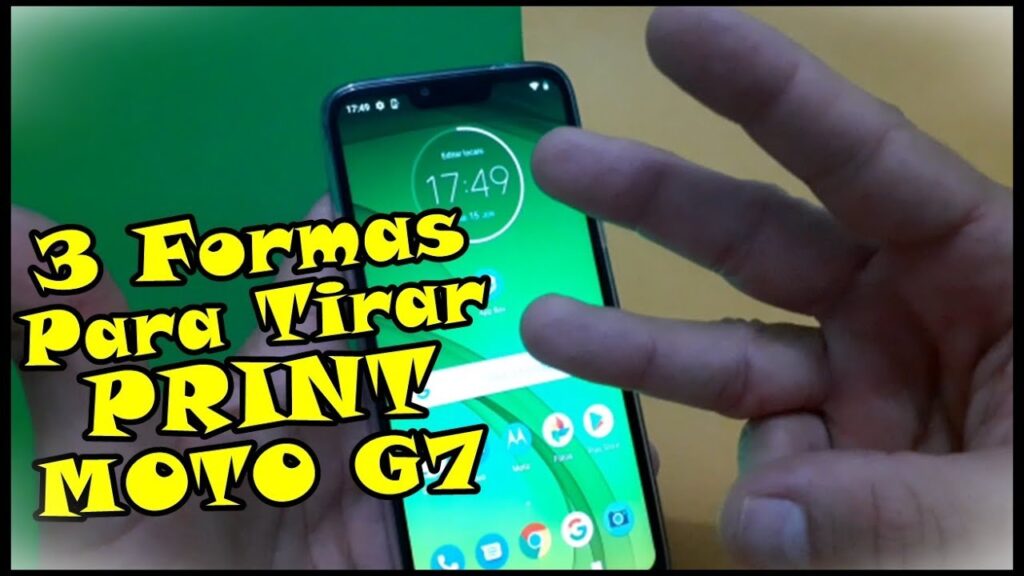 Como tirar print no moto g7 1
