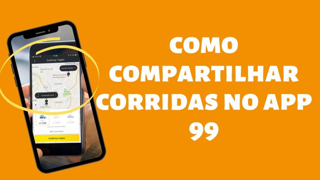 Como compartilhar corrida no 99 1