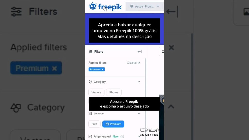 Como baixar vetores no freepick de graca 1