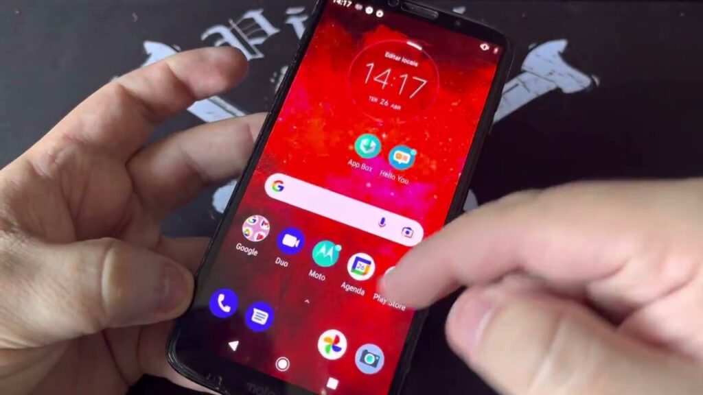 Como tirar print no moto z3 play 1