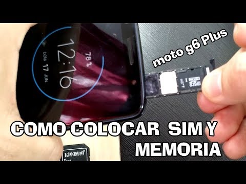 Como colocar chip no moto g6 plus 1