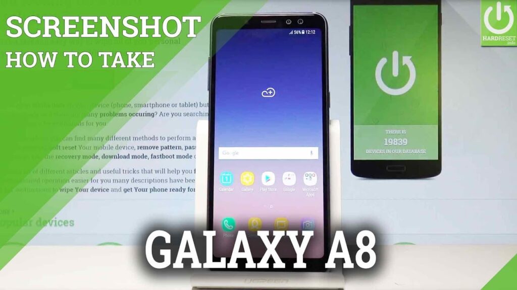Como tirar print no galaxy a8 2018 1