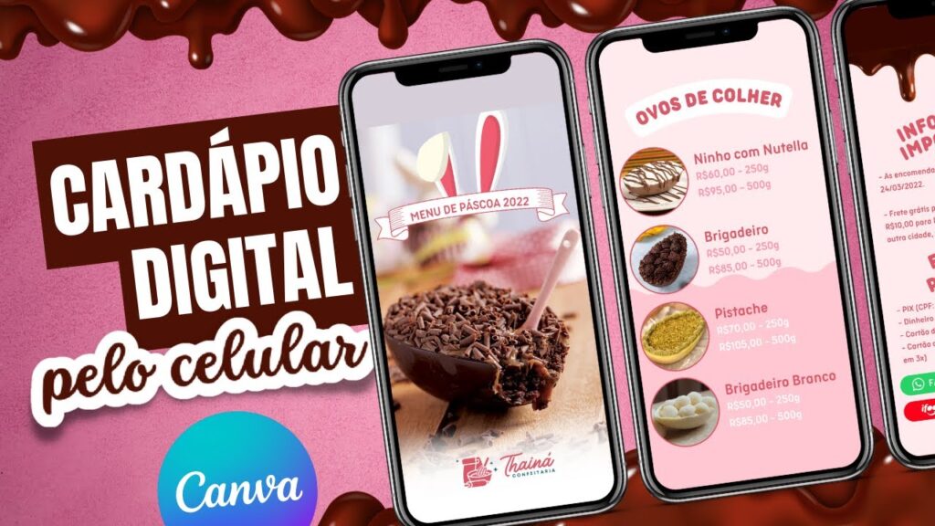 Como criar uma mensagem de pascoa e enviar para amigos com o canva 1