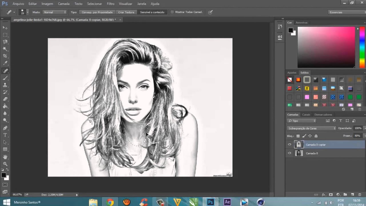 Como transformar uma imagem em pintura no photoshop cs6 6