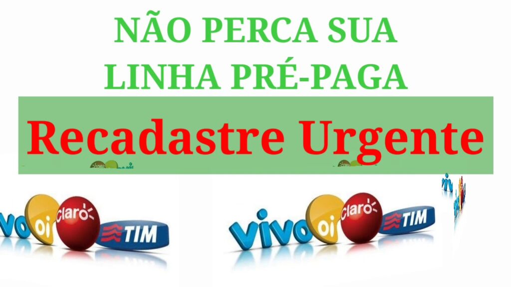 Como atualizar cadastro de linha pre paga de celular 1