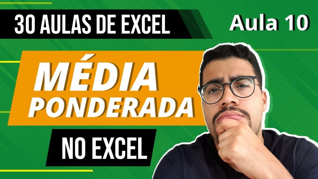 Como fazer media ponderada no excel 1