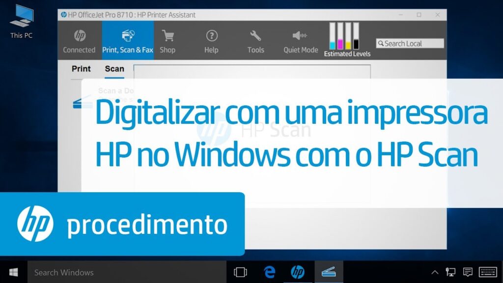 Como escanear um arquivo em uma impressora hp deskjet 3540 1