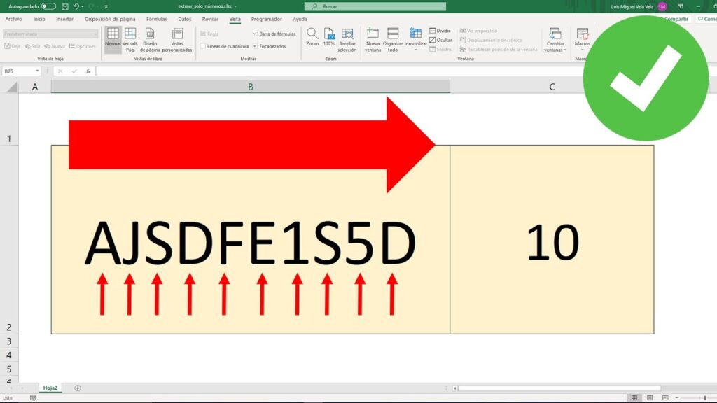 Como contar caracteres no excel 1