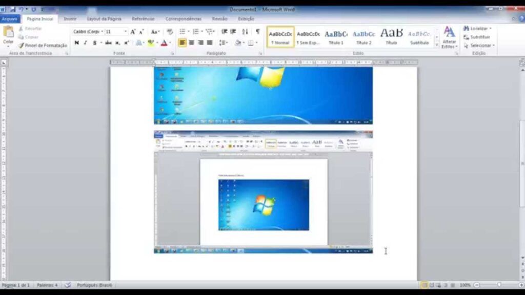 Como tirar print com o word 1