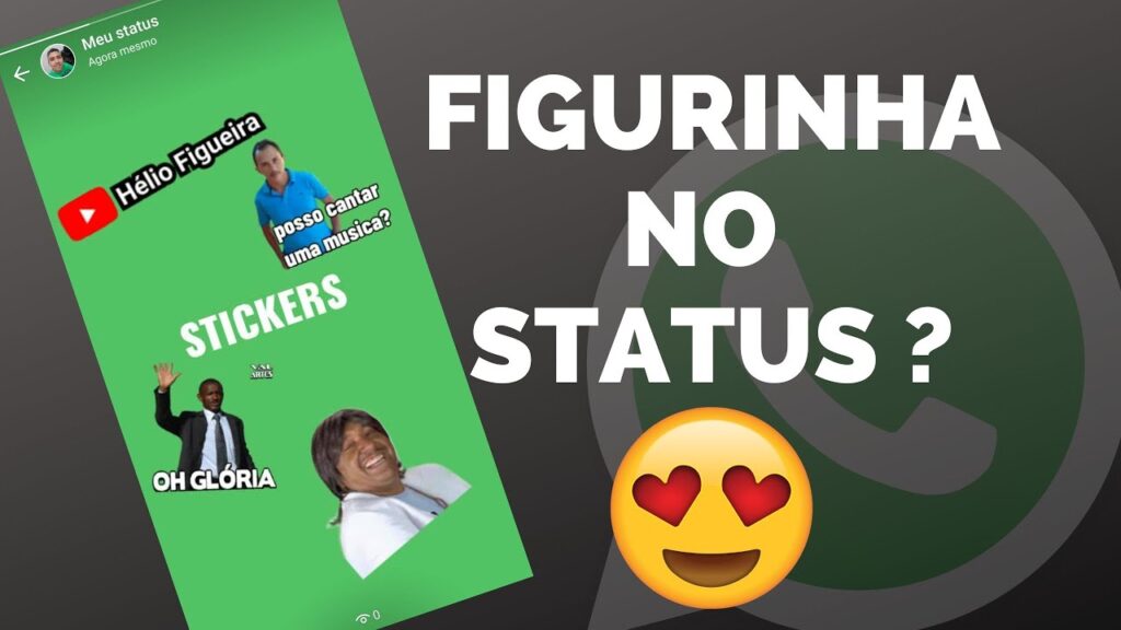 Como colocar figurinhas stickers no status do whatsapp 1