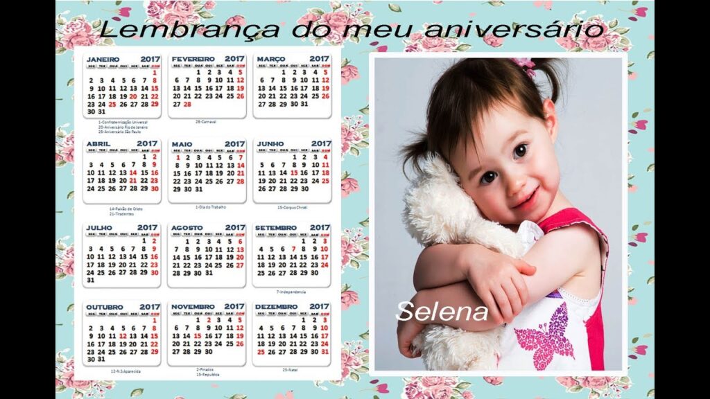 Como fazer um calendario com foto no word 1