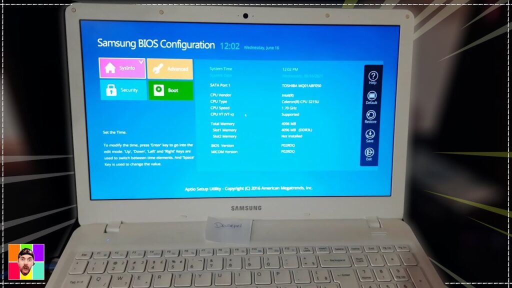 Como acessar a bios de um notebook da samsung 1