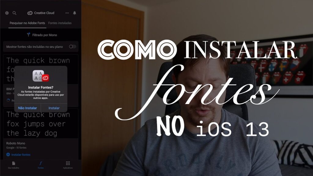 Como instalar fontes no iphone e mudar a letra com o ios 13 1
