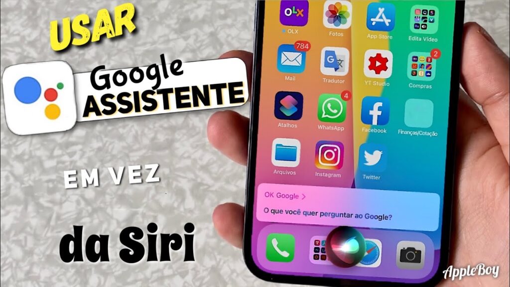 Como usar a google assistente com a siri 1