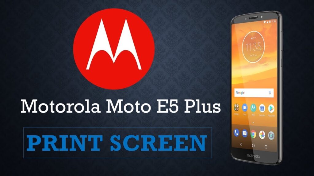 Como tirar print da tela do moto e5 plus 1