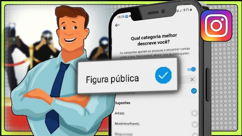 Como colocar figura publica no instagram 1
