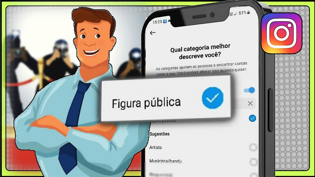 Como colocar figura publica no instagram 2