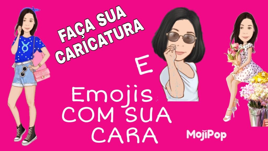Como transformar sua foto em desenho com o app mojipop 1
